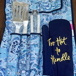 Lilly Pulitzer Grilling Set & Apron
